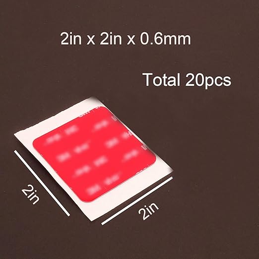 Double Sided Tape Heavy Duty 20pcs 2in x 2in Mounting Tape Pad Sticker Strong - Image 2