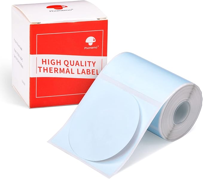 Phomemo Circle Labels for M110/M110S/M120/M200/M220 Label Maker, 1.96" x by Phomemo