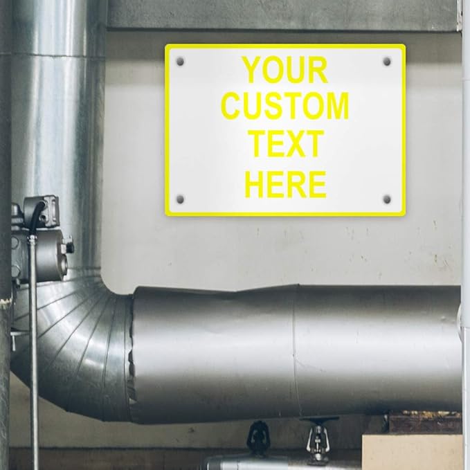 Aluminum Weatherproof Metal Sign Multiple Sizes Custom Personalized Text Here - Image 4
