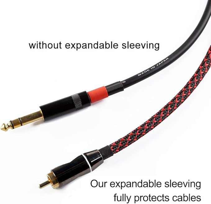 100ft - 1/4 inch PET Expandable Braided Sleeving – BlackRed – Alex Tech Braided - Image 2
