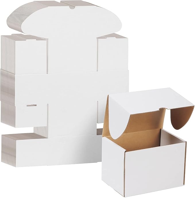 WIFTREY 6x4x4 Shipping Boxes 25 Pack by WIFTREY