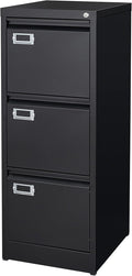 3 Drawer File Cabinet with Lock Metal Vertical File Cabinet Office Home Narrow by BYNSOE