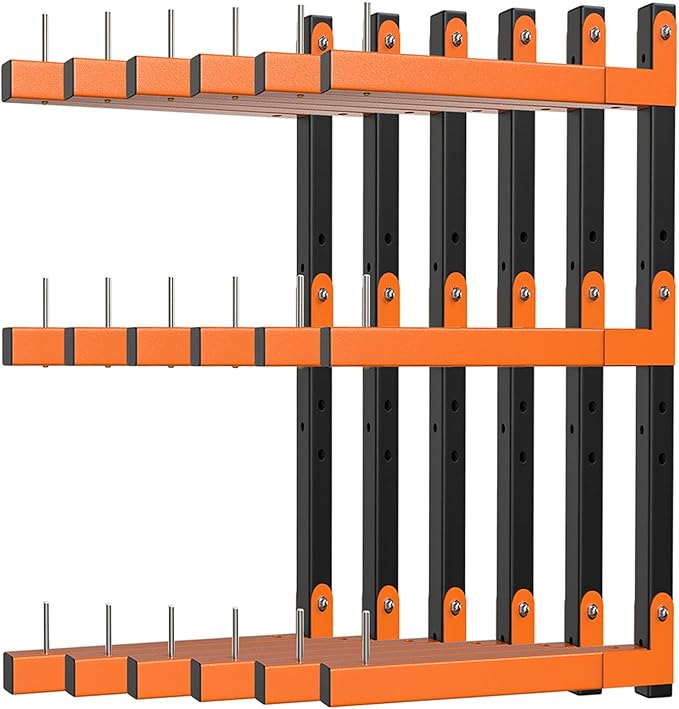 Lumber Storage Rack, Upgrade Folding Lumber Rack Wall Mount, Heavy Duty Metal 9 by Olgsibb