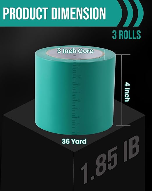 Lichamp 3 Rolls Vinyl Tape, Premium Safety Marking and Traffic Floor Marking - Image 2