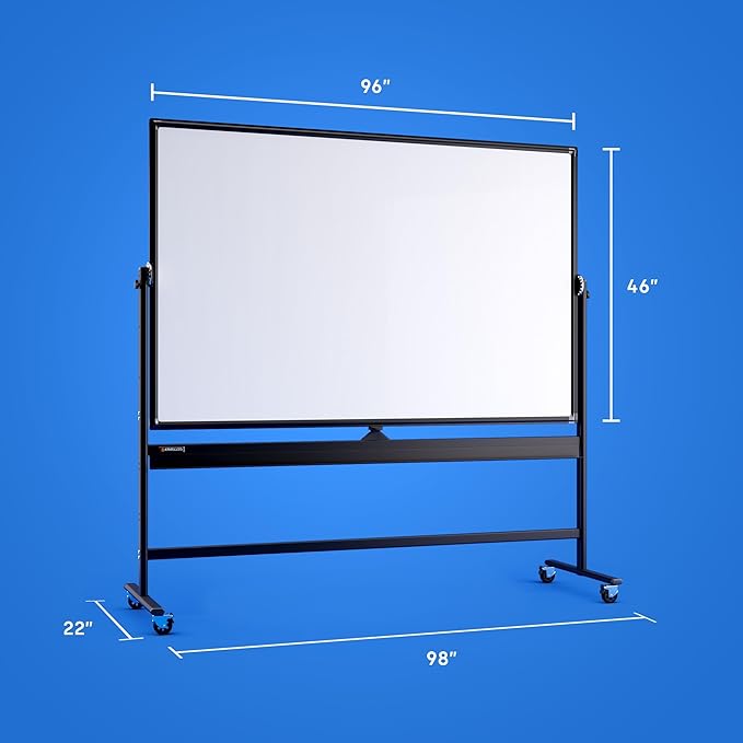 Rolling Dry Erase Board 96 x 46 - Image 9
