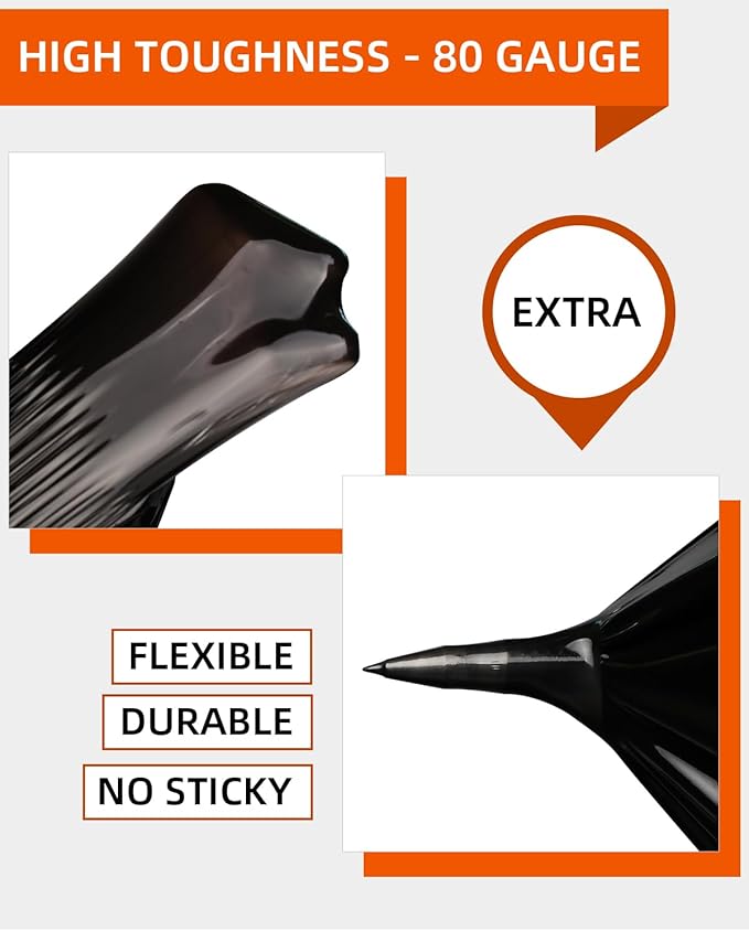 Black Stretch Film/Wrapping Paper Thickness, 18 Inch 1500 Feet Plastic wrap roll - Image 5