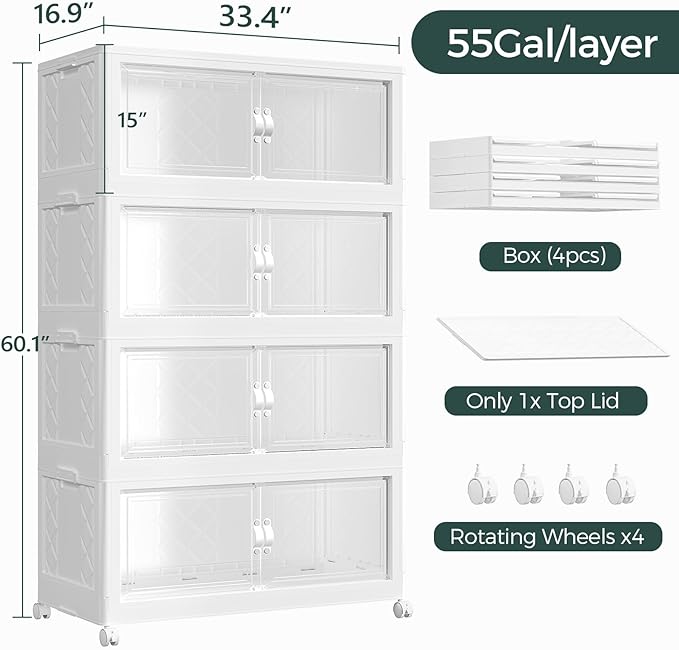 220Gal Stackable Storage Bins - Image 2