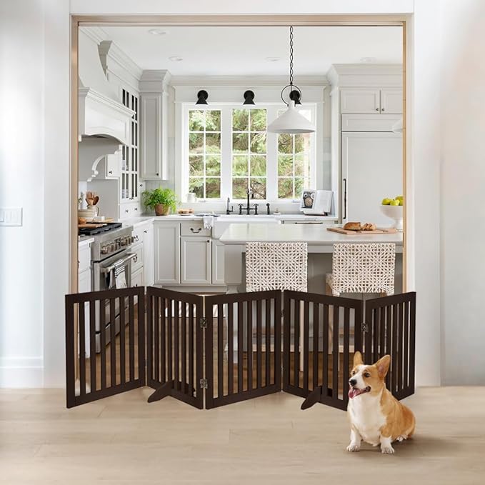 unipaws 24”H Free Standing Pet Gate - Image 3