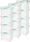 Sterilite Large Nesting ShowOffs Stackable Storage Bin, Latching Organizer Tote by Sterilite