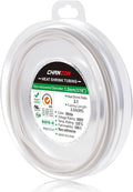 Chanzon 2:1 Ratio 1/16" Heat Shrink Tubing 8Ft Roll White Polyolefin Sleeving by Chanzon