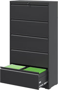 File Cabinets 5 Drawer, Metal Office Storage Filing Cabinet by FLIXELIO