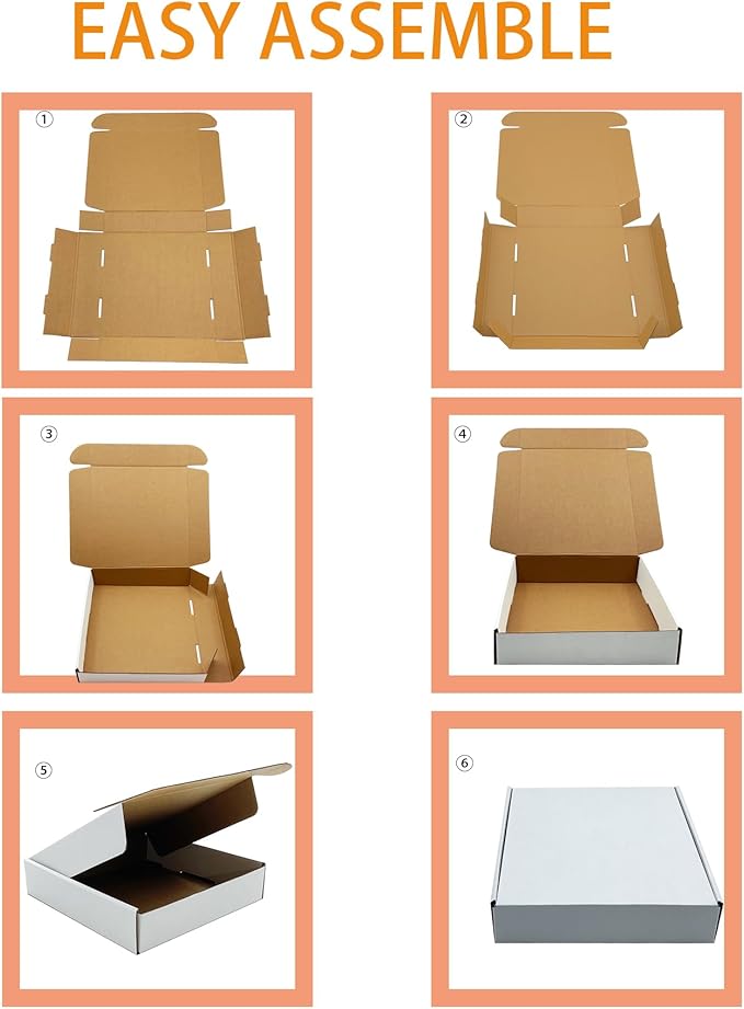 8x8x2 Inches Shipping Boxes Set of 25, E-Commerce Packaging Mailing Boxes Gift - Image 7