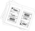 BESTEASY 1000 Round Corner Half Sheet Self Adhesive Shipping Labels by BESTEASYLABELPRINTER