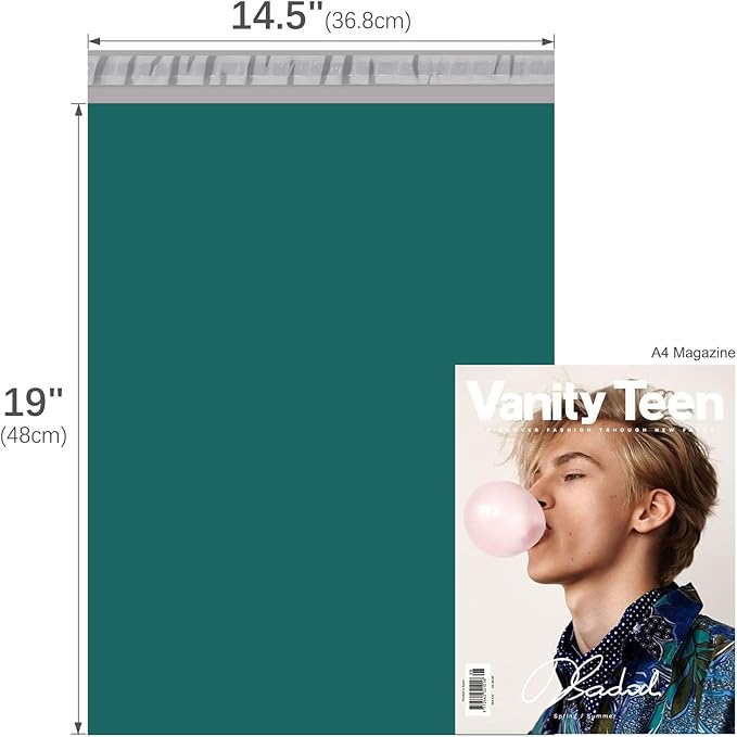 Fuxury Poly Mailers 14.5x19 Inch 100 Pcs, Waterproof Shipping Bags - Image 2