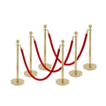 Red Carpet Ropes and Poles, Stanchions and Velvet Ropes, 5ft Stanchion Rope by ZEKEYUN