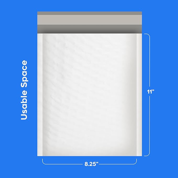The Boxery 8.5x12''|#2 Poly Bubble Mailers- 100 Pack, Padded Envelopes - Image 2