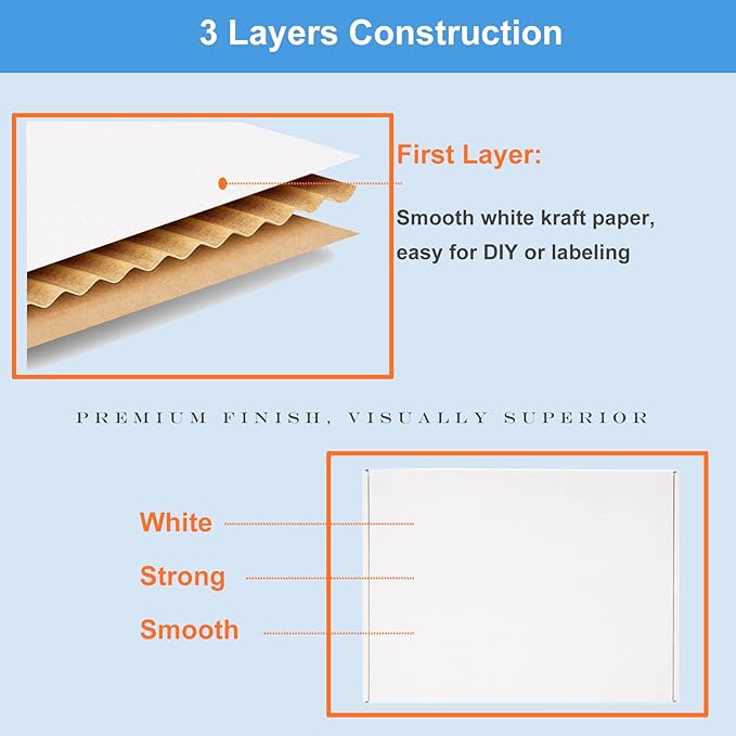 Shipping Boxes 12x9x4 Inches 25 Pack Corrugated Cardboard Mailing Boxes - Image 3
