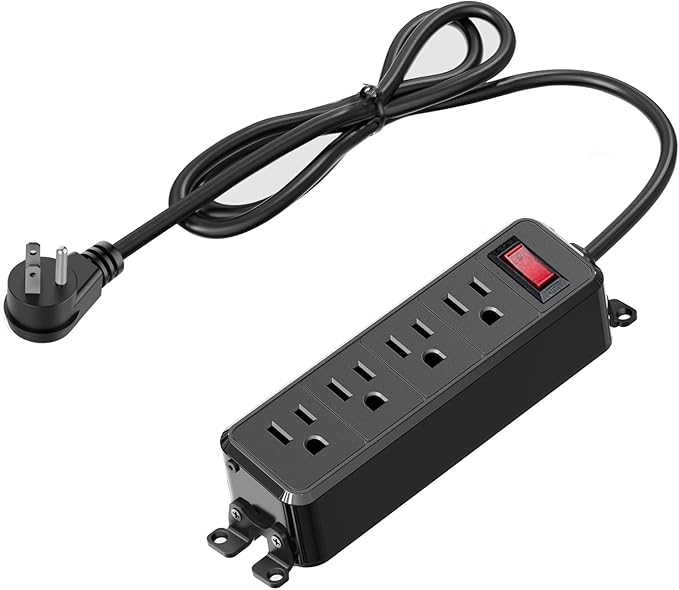 Wall Mount Power Strip, Flat Plug Power Strip by Unknown