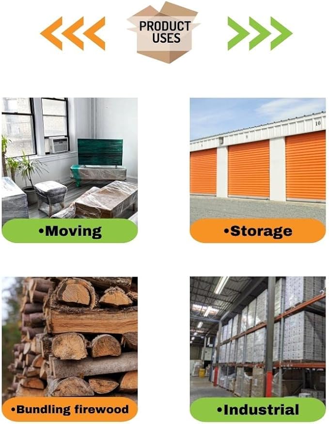 PSBM 480 Rolls 4 Inch x 700 Feet 120 Gauge Mini Stretch Film/Wrap - Image 6