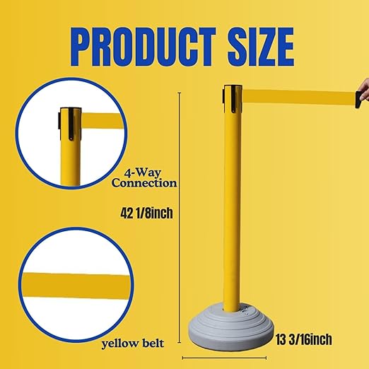 6 Pack 42Inch Crowd Control Stanchions - Image 5