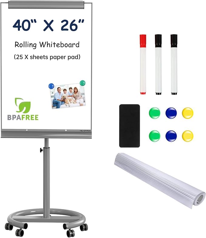 TSJ OFFICE Mobile Standing Whiteboard by TSJOFFICE