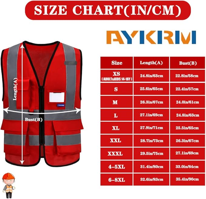 A-SAFETY High Visibility Reflective Safety Vest Customize Logo - Image 2