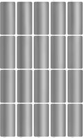 Royal Green Rectangular Silver foil Label Stickers Craft Adhesive Rectangles by RoyalGreen