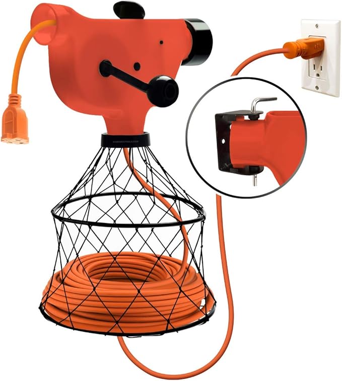 Chromex Wall Mounted Extension Cord Winder Organizer by Chromex