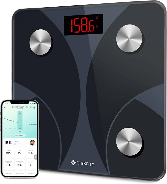 Etekcity Scale for Body Weight and Fat Percentage, FSA&HSA Eligible, Smart by Etekcity