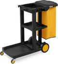 TUFFIOM Commercial Traditional Cleaning 3-Shelf Janitorial Cart, 500 Lbs by TUFFIOM