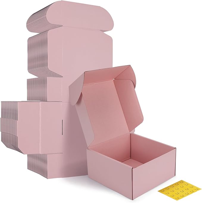 HORLIMER 8x8x4 inches Shipping Boxes Set of 25, Small Business by HORLIMER