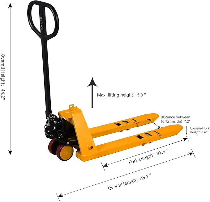 Mini Pallet Jack Truck, Foldable Hand Pallet Jacks - Image 2