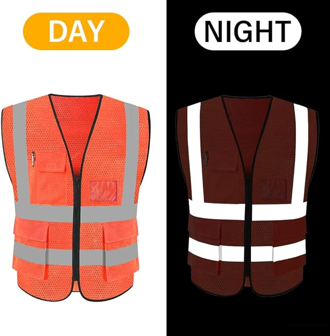 HYCOPROT High Visibility Mesh Safety Reflective Vest - Image 5