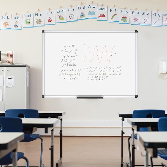 VIZ-PRO Magnetic Whiteboard/Dry Erase Board, 48 X 36 Inches - Image 6