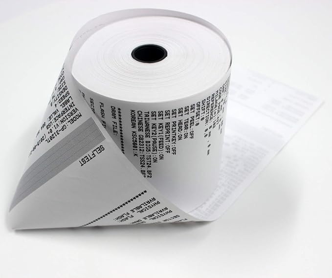 3 1/8 x 230 Thermal Paper Receipt Rolls Fits All POS Cash Registers TM-T88III - Image 4