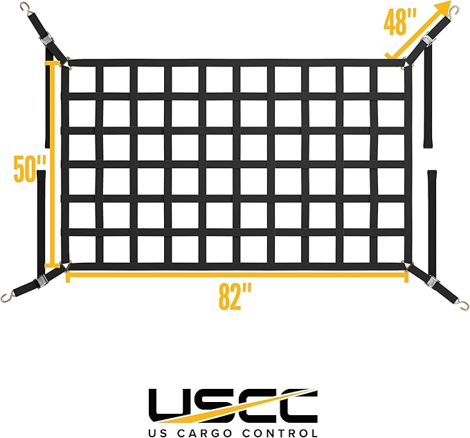 US Cargo Control Cargo Net for Pickup Truck Bed 6.8 FT x 4.2 FT, Adjustable - Image 3