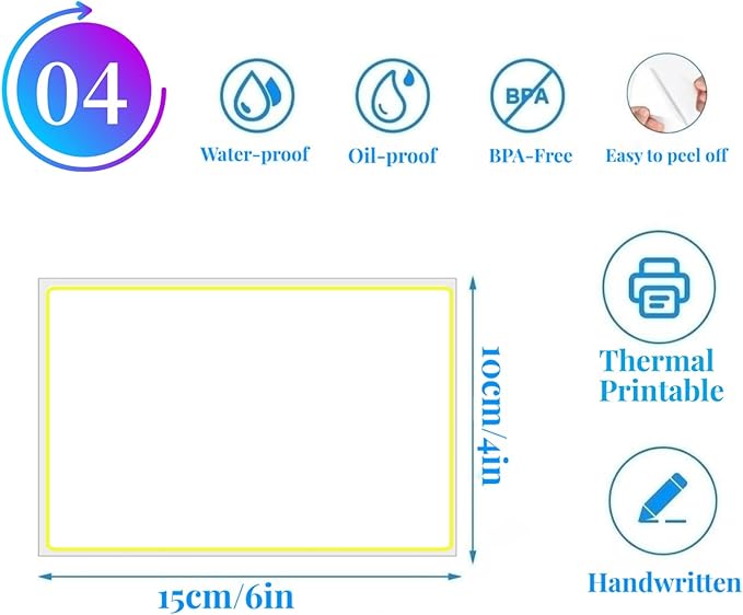 400 Large Moving Labels for Boxes Color-Coded Label Stickers Packing Labels for - Image 5