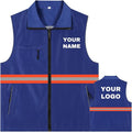 YOWESHOP Lightweight Zip-Up Safety Vest by YOWESHOP
