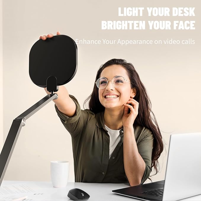 2 Packs Led Desk Lamps for Home Office, 1200LM Dimmable Clamp-on Desktop Light - Image 6