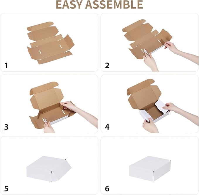 RLAVBL 10 Pack 6x4x3 Small Shipping Boxes - Image 6