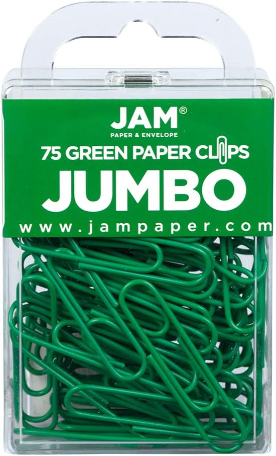 JAM PAPER Colorful Jumbo Paper Clips by JAMPaper
