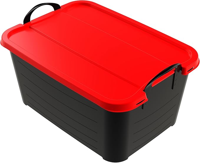 Life Story 6 Pack Heavy Duty Stackable Storage Bin, 55 Quart Home Organizer by LifeStory