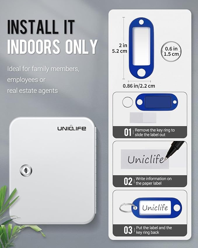 Uniclife 20 Position Key Cabinet - Image 5