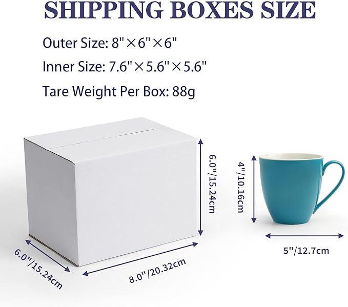 40 Pack Small Shipping Boxes 8x6x6 Inches - Image 6