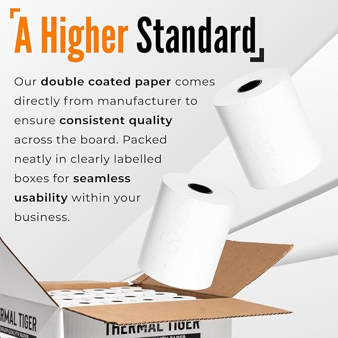 3 1/8 X 230 Thermal Paper Rolls – BPA-Free Rolls - Image 3