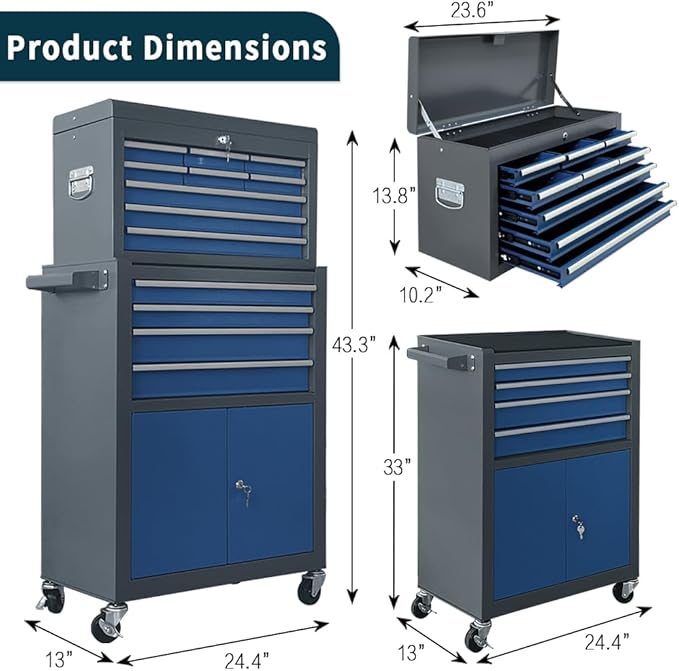 13-Drawer Rolling Tool Chest - Image 3