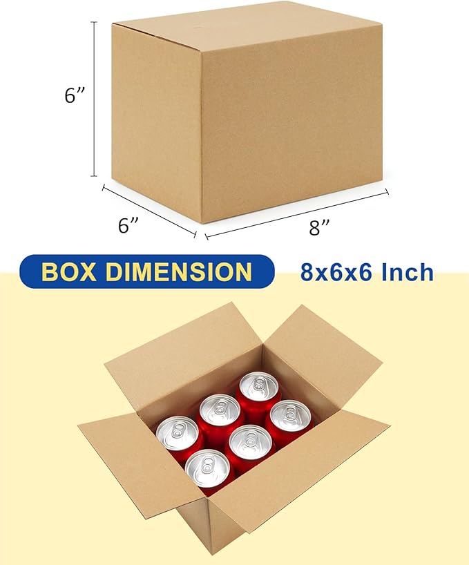 40-Pack-Small-Shipping-Boxes-8x6x6, - Image 2