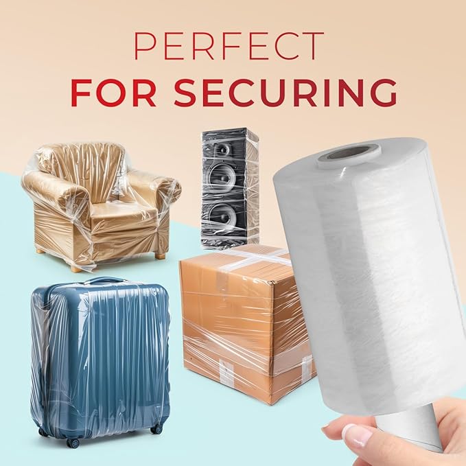 Shrink Wrap Roll for Moving | Stretch Wrap for Packing | Heavy Duty 12 Pack | - Image 4