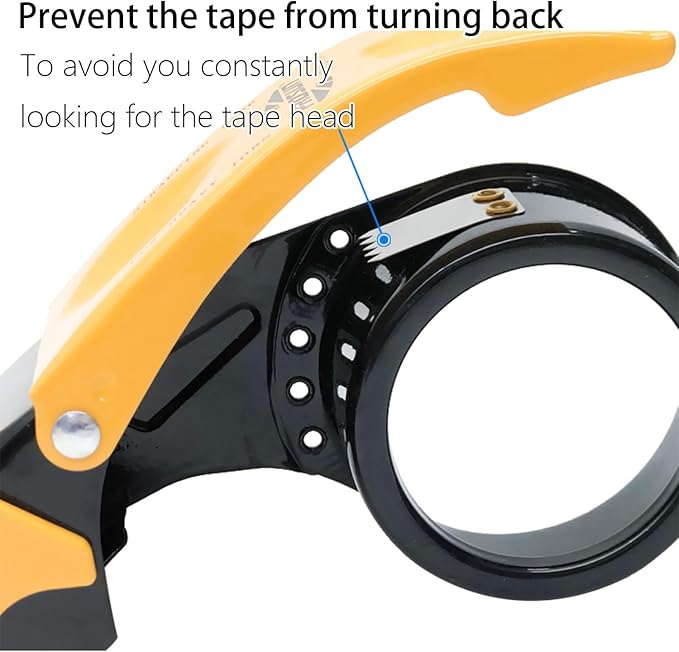 Packing Tape Dispenser Gun 2-Inch, 2 Pack Metal Tape Gun - Image 5