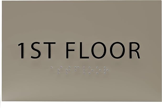 6" X4" 1st Floor Sign by ADACentralSigns